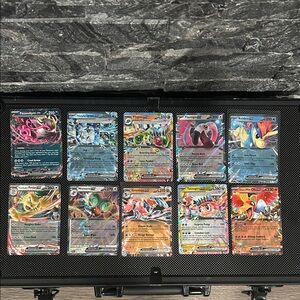Pokemon EX lot of 10 Holo Trading Cards from Random Sets M/NM